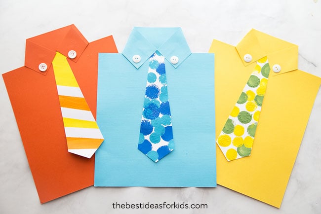 Shirt tie card template