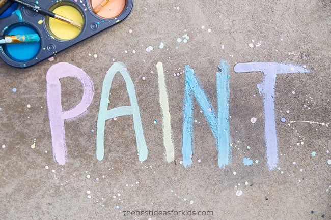 Sidewalk Chalk Paint for Kids