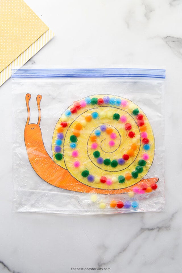 Snail Sensory Bag Activity