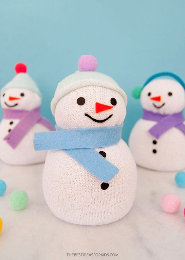 Sock Snowman Craft for Kids