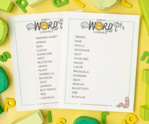 spring word scramble cover