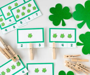 St Patrick's Day Counting Cards