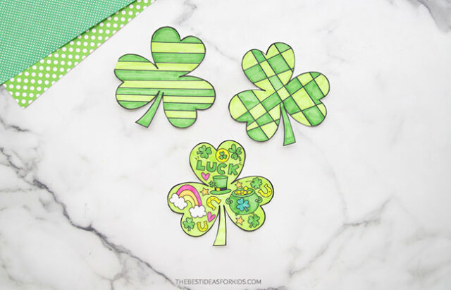 St Patrick's Day Shamrock Card