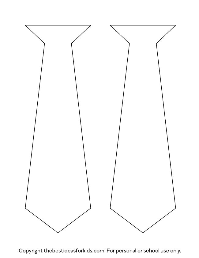 Tie Template Printable