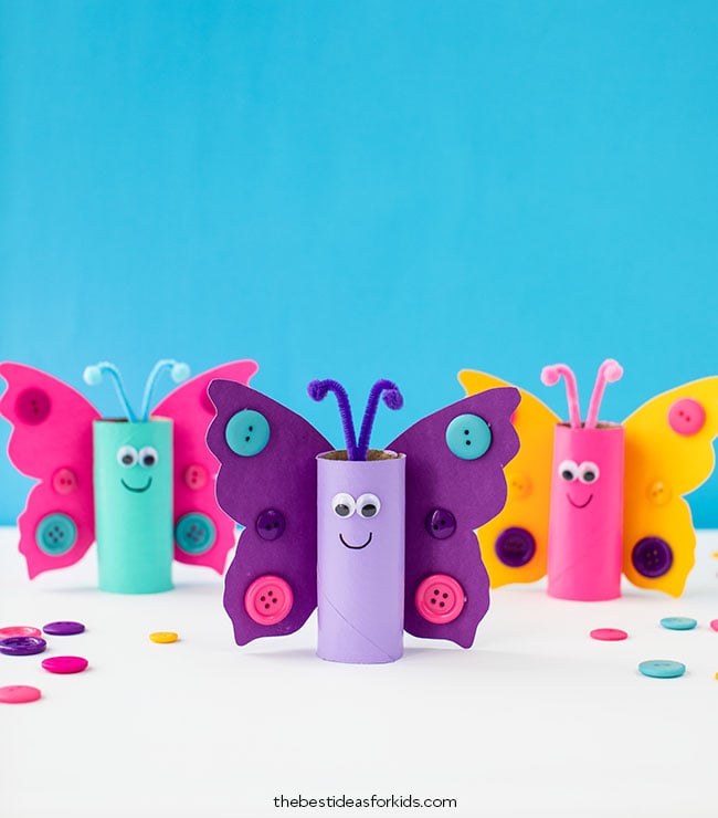 Toilet Paper Roll Butterfly Craft