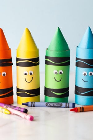 Toilet Paper Roll Crayons