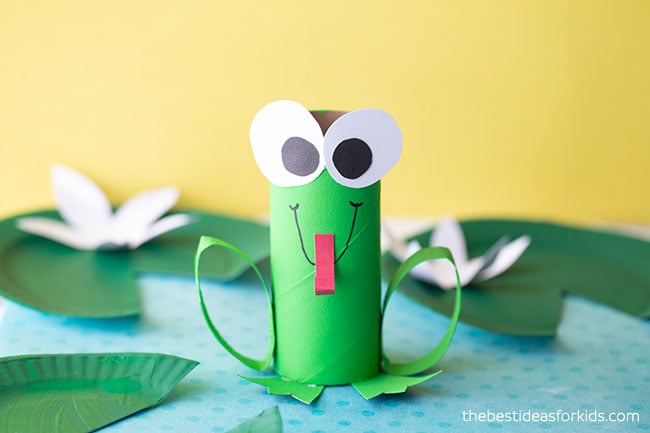 Toilet Paper Roll Frog Craft