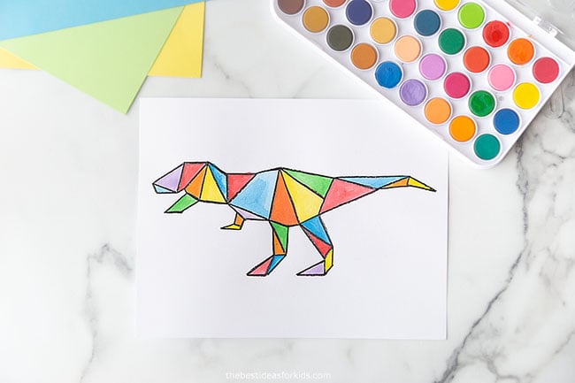 Trex Dinosaur Art