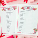 Valentine Word Scramble